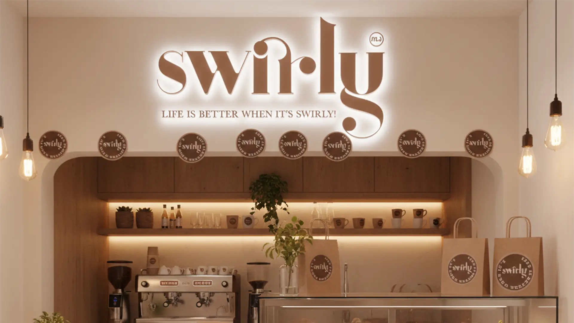 Swirly Cafe franchise-ready brand development and profitable menu engineering by Propagamda Agency.
